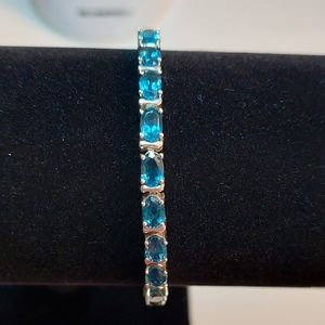London Blue Topaz Tennis Bracelet
